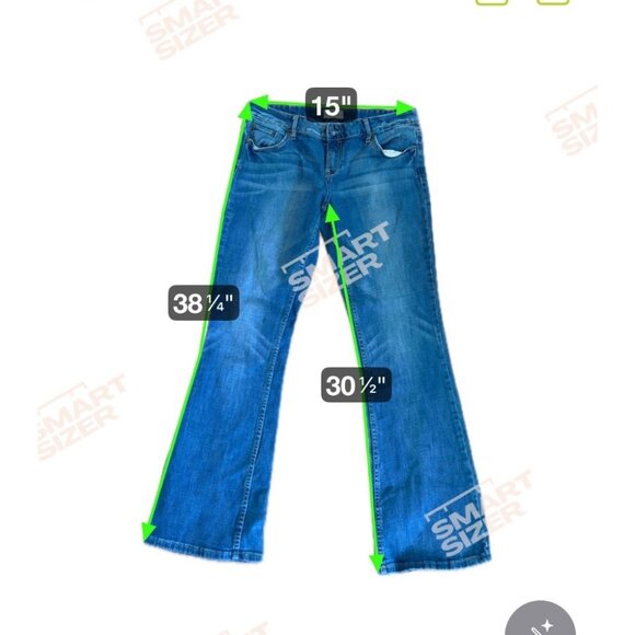 Aeropostale Womens Hailey Flare Denim Jeans Size 9/10 Regular Medium Wash - Picture 11 of 11